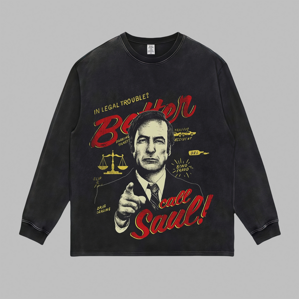 VINTAGE LONG SLEEVE TEE | SAUL GOODMAN 4.7.2