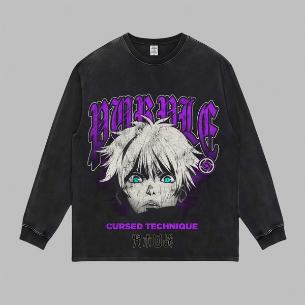 VINTAGE LONG SLEEVE TEE | SATORU GOJO 4.7