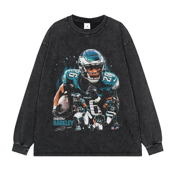 VINTAGE LONG SLEEVE TEE | SAQUON BARKLEY 4.8