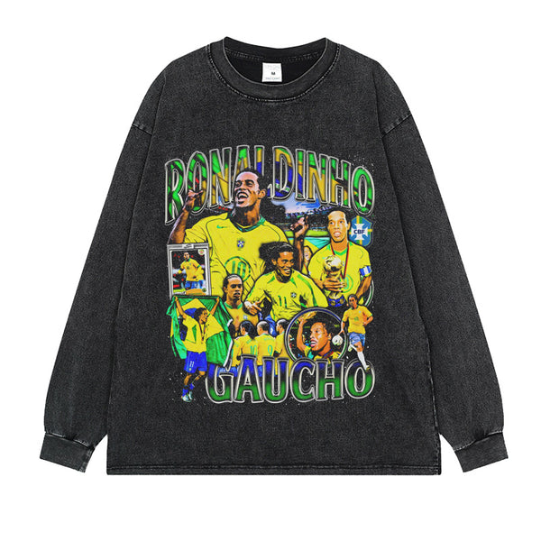 VINTAGE LONG SLEEVE TEE | RONALDINHO 4.8